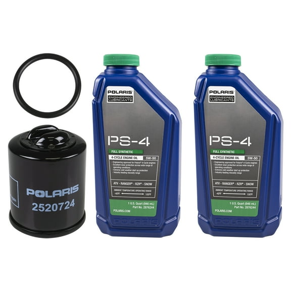 Polaris FKOCK10663 Full-Synthetic Oil Change Kit PS-4 5W-50 for 2005-2018 Phoenix 200