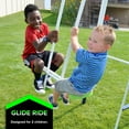 Sportspower Mountain View Metal Swing Set with Glide Ride, Saucer