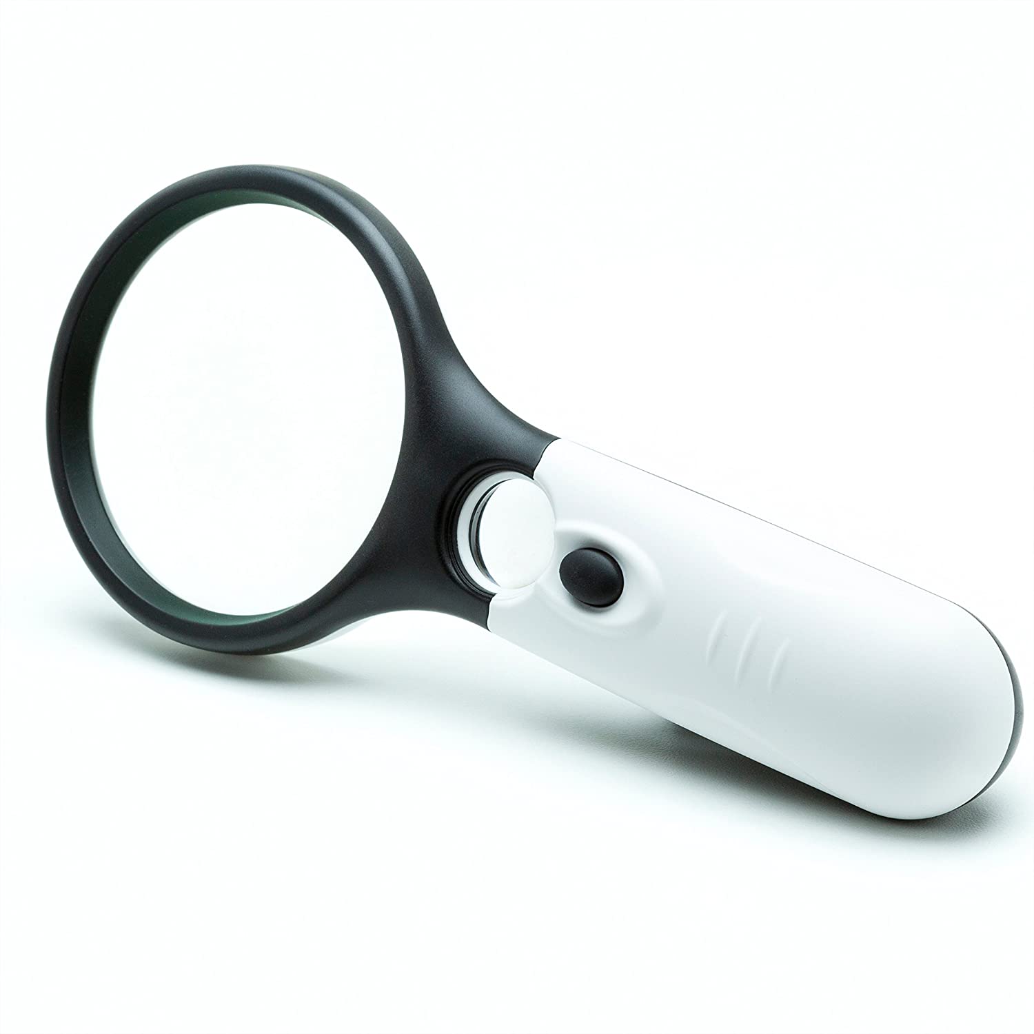 Lighted Magnifying Glass with 3X Magnifier for Reading and 45x Loupe