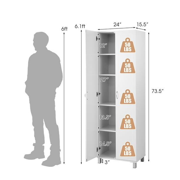 Tall cupboard storage unit deals