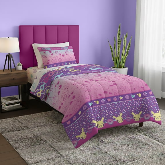 Pokemon Light And Sweet Twin Bed in a Bag Bedding Set