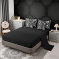 thumbnail image 5 of Erosebridal Black White Paisley Bedding Comforter Set, Hippie Bohemian Queen Bedding Sets, Black Reversible 7 Pieces, 5 of 6