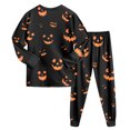 thumbnail image 4 of Leey-World Toddler Halloween Pajamas Pajama Sets for Toddler Boys Girls 2 Pieces Long Sleeve Pajamas Soft Kids PJs, 4 of 9