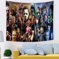 thumbnail image 1 of Tapiz de pared de Pennywises Jasons Voorhees, 150 x 130 cm, microtela, 1 of 1