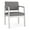 Castillo Metal, variant on Pemberly Row Modern Polyurethane Guest Chair in Silver/Castillo Metal