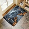 thumbnail image 4 of Evil Pumpkin Ghost Front Door Mat,Durable Absorbent Happy Halloween Mat 17x30 Inch Floor Mat for Kitchen Nursery Floor Entryway Rug, 4 of 6