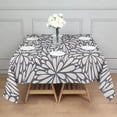 thumbnail image 3 of Light Dark Floral Burst Pattern Square Tablecloth,Waterproof Square Table Cover,Wipeable Spillproof Washable Table Cover for Home Kitchen Party Decor 60"x60"(152x152cm), 3 of 6