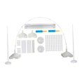 thumbnail image 1 of Rongfmy Balloon Column Stand Kit Balloon Arch Kit for Baby Shower Birthday Halloween 10 Sections, 1 of 9