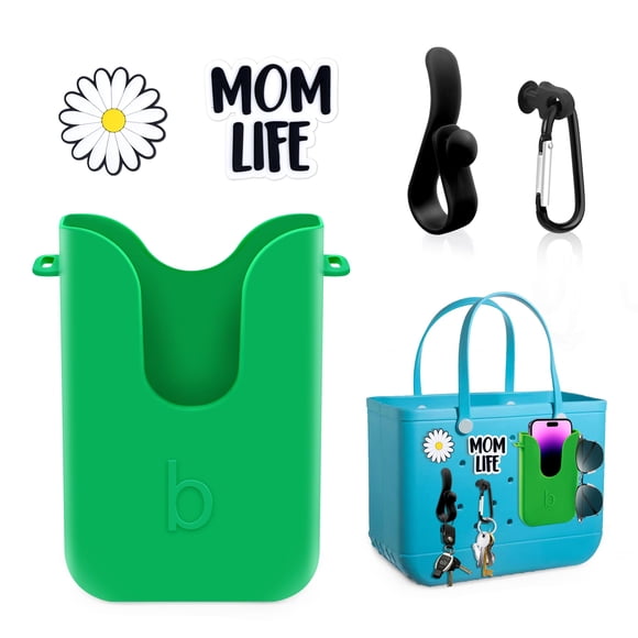 Soporte de teléfono Oudizz de silicona para bolsa Bogg con dijes y ganchos