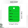thumbnail image 6 of 100 Pcs Price Tags, Unstrung Tag without String, 1.96x1.37'' Green Paper Tags for Clothes Size, Labels, Coupon, Store & Clothing Labels, Hang Tag Labels for Retail Jewelry Merchandise Marking Label, 6 of 9