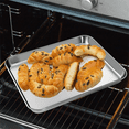 thumbnail image 6 of Toaster Oven Pans Set of 2,Stainless Steel Toaster Oven Tray Rectangle Size 12 x 10 x 1 inch, Rust Free & Deep Edge, Thick & Sturdy, Easy Clean & Dishwasher Safe, 6 of 7