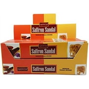 NANDITA SAFFRON SANDAL Premium Masala Incense Sticks 15g Bx (12)
