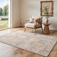 thumbnail image 4 of KUETH 2x7 Soft Vintage Vintage Runner Rug, Machine Washable Low Pile Non Slip Backing Rug Runner, OCHRE MARBLE Rug for Hallway Kitchen, 4 of 5