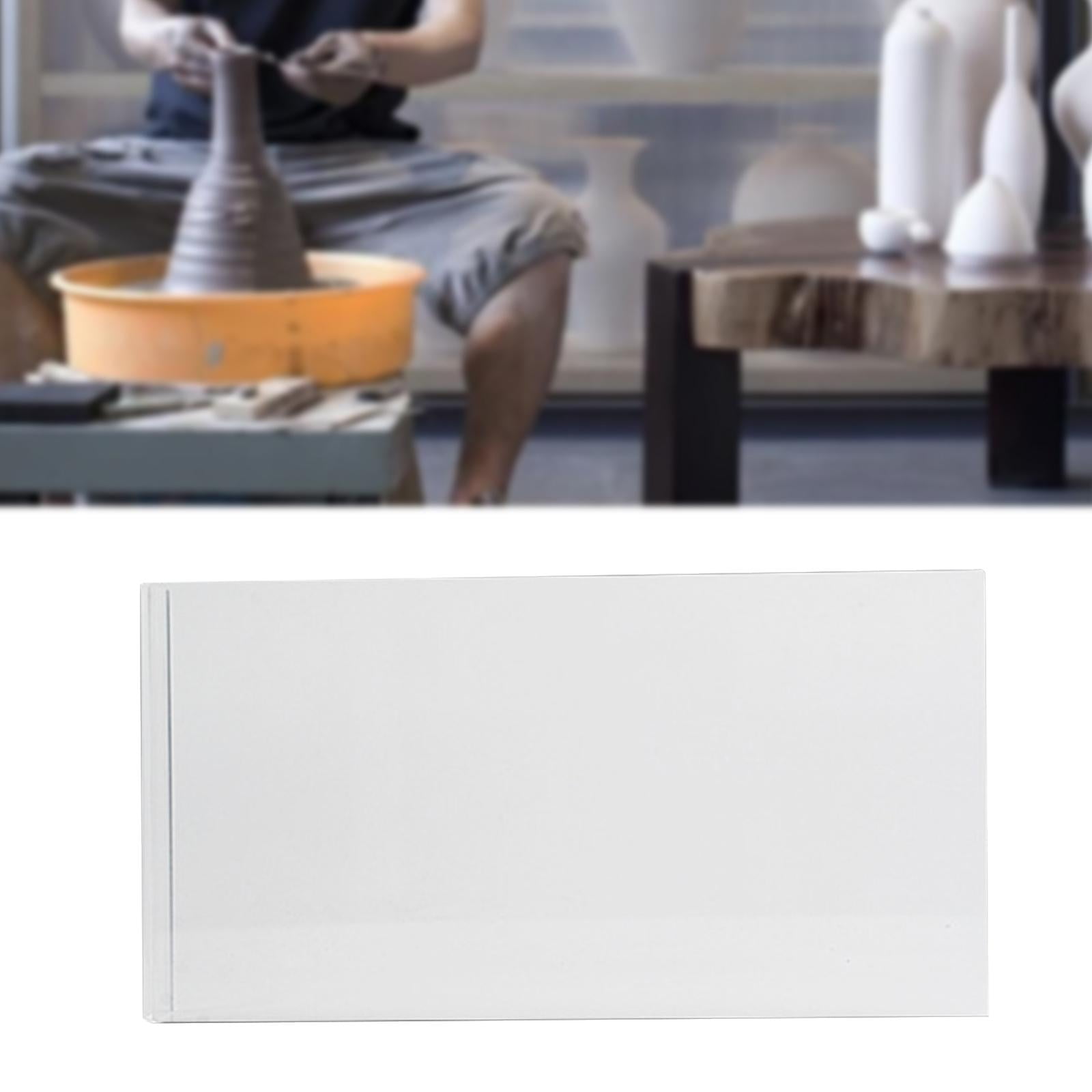 perfeclan Acrylic Baffle Flip Model Baffle Pottery Tool, Lightweight Professionals Handicraft Projects Acrylic Plate Plaster Model Tool M Quantity 1