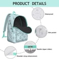 thumbnail image 3 of Sailor Mariner Seashell Sailing Travel Backpack Oxford Durable Material Backpack with Nautical Marine Print Large Capacity Comfortable Carrying Anti-theft Features for Students and Outdoor Enthusiasts, 3 of 5