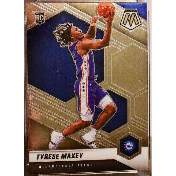 NBA 2020 Mosaic Basketball Tyrese Maxey Rookie Single Sports Card #203 (Base)
