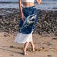 thumbnail image 6 of Shark Women's Chiffon Beach Dress with Polyester Straps - Summer Dress for Beach vibes, 6 of 6