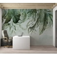 thumbnail image 4 of Botanical Wallpaper Wall Mural - Green Jungle Story, 4 of 5