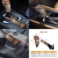 thumbnail image 6 of Garronmavis Aztec Horse Car Seat Cover Set for Women Men Pack 11 Pcs Interior Accessories with Auto Headrest Cover+Handbrake Gear+Shift Knob Cover+Auto Cup Coaster+Wristlet Keychain, 6 of 7