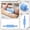 Blue, variant on Aesthetic Pastel Pastry Surface Roller, Rolling Pins For Baking Delicate Cookie Dough Fondant, Non-Stick Coquette Style Cake Decoration Modeling Tool, Blossom Pink, 1 PC