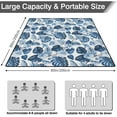 thumbnail image 3 of Extra Large Picnic Blankets Waterproof Foldable (80 "x 80") Beach Blanket Waterproof Sandproof,3-Layer Thicking Mat Outdoor Packable Camping Blanket, 3 of 6