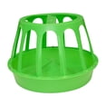 thumbnail image 2 of Comedero para aves de corral, contenedor de comida, cubo de alimentación, comedero para pollos con tapa Redondo, 2 of 9