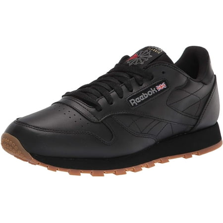 Reebok Men's Classic Leather Sneaker, US-Black/Gum, 9.