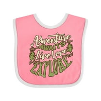 Inktastic Camping Hiking Trekking Adventure Boys or Girls Baby Bib