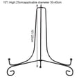 thumbnail image 1 of 1 Pcs 4" - 12" Iron Display Stand,Easel Classic Display Stand For Bowl Plate Photo Frame Book ArtworkBlack, 1 of 3