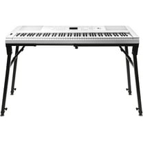 Heavy Duty Folding Keyboard Stand, Adjustable Keyboard Stand Piano DJ Keyboard Table, Portable Professional Collapsible Piano Keyboard Stand, Music Stand for Speakers, Digital Mixer, Electric Piano