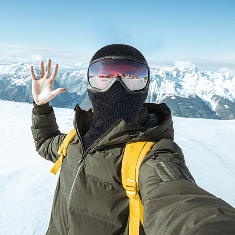 Thermal Windproof Face Mask 3 Hole Winter Cycling Ski Neck Warmer
