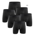 thumbnail image 5 of SGFCWSX Men's Relaxed Long-Leg Boxer Shorts** Black S, 5 of 6