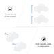 thumbnail image 4 of 1 set Ceramic Cloud Willed Handles Drawer Perillas Dibujos animados Armario Maneles, 4 of 6