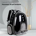 thumbnail image 2 of Pet Carrier, Cat/Dog Bubble Backpack, Pet Travel Bag, Small Space Pet Capsule Knapsack, Airline-Approved Ventilate Transparent Capsule Backpack for Hiking and Outdoor Use (Black), 2 of 6