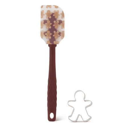 Thyme & Table 2-Piece Figural Spatula & Cookie Cutter Set - Red
