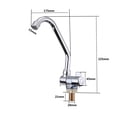 thumbnail image 6 of Foldable RV Faucet Rotating Single Handle, Deck/Wall Mounted RV Kitchen Tap Copper Cold Water, 6 of 6