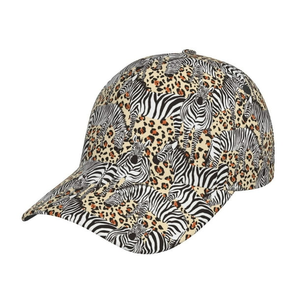 Fotbe Zebra Gorro Clásico de Béisbol, Gorra Ajustable con Broche Snapback, Gorro de Exterior de Algodón Suave
