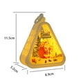 thumbnail image 2 of Yucurem Christmas Hanging Triangle Lantern with LED Lights, Light Up Christmas Theme Night Light for Christmas Tree & Home Decor Gifts (White Santa), 2 of 9