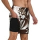 thumbnail image 2 of Balery Vintage Husky Dog Bañador para hombre, shorts de playa de secado rápido con entrepierna y forro de compresión-Large, 2 of 6