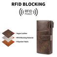 thumbnail image 7 of FALAN MULE Womens Wallet RFID Blocking Soft Leather Trifold Card Holder, 7 of 7