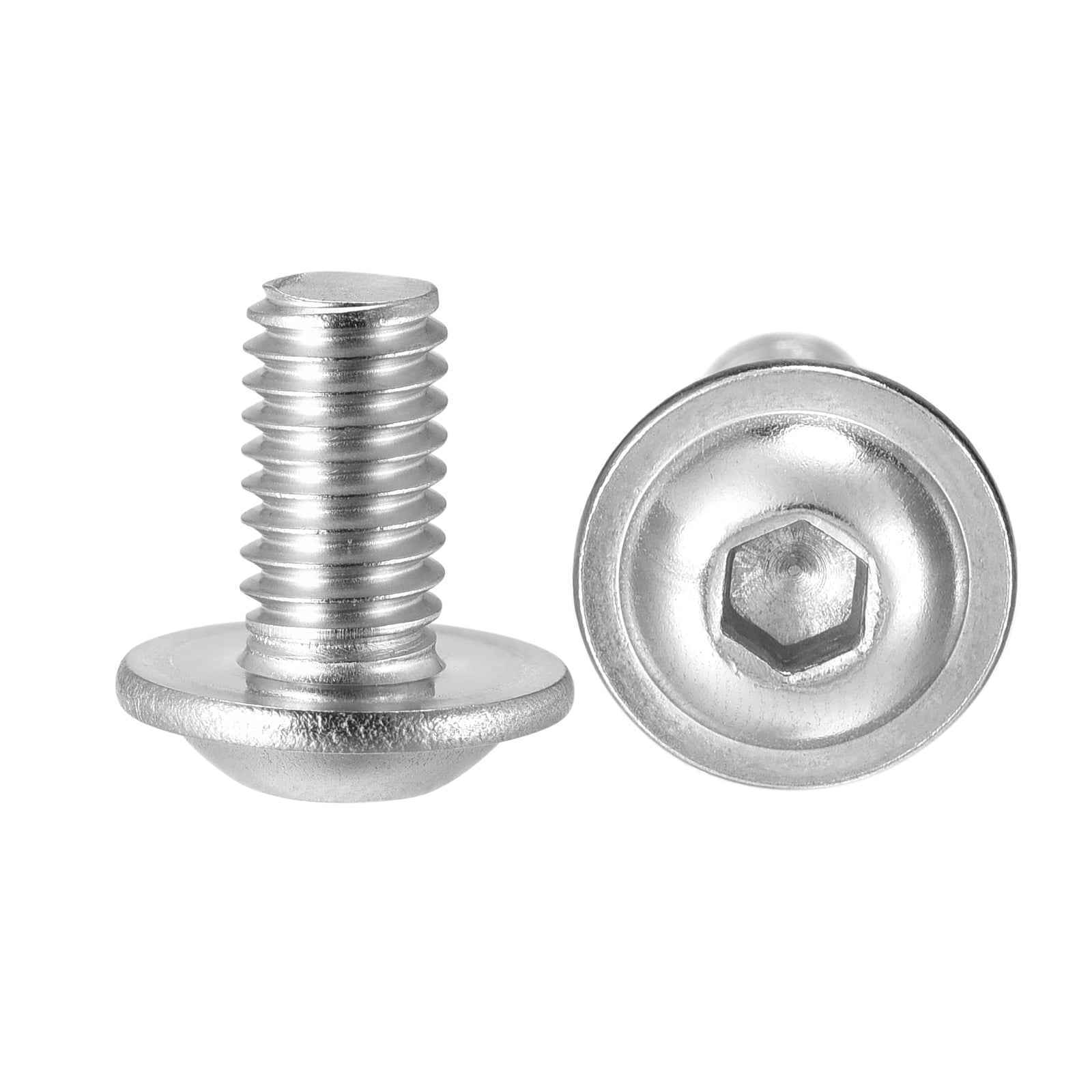 Hex Allen Socket Screws A2 Stainless Steel M5 or M6 Flanged Button Head Bolts 