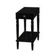 thumbnail image 3 of Convenience Concepts French Country No Tools Chairside Table, Black, 3 of 6