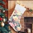thumbnail image 5 of Coolnut 17.7 Inch Christmas Stockings, 1 PCS Garden Flowers Presonalized Large Stocking Sock for Family Holiday Xmas Party Decorations, 5 of 7