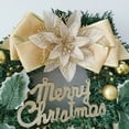 thumbnail image 3 of 12 inch Christmas Decoration Garland, PVC Simulated Bow Pine Cone, Christmas Wreath Door Hanging, Type 2, 3 of 3
