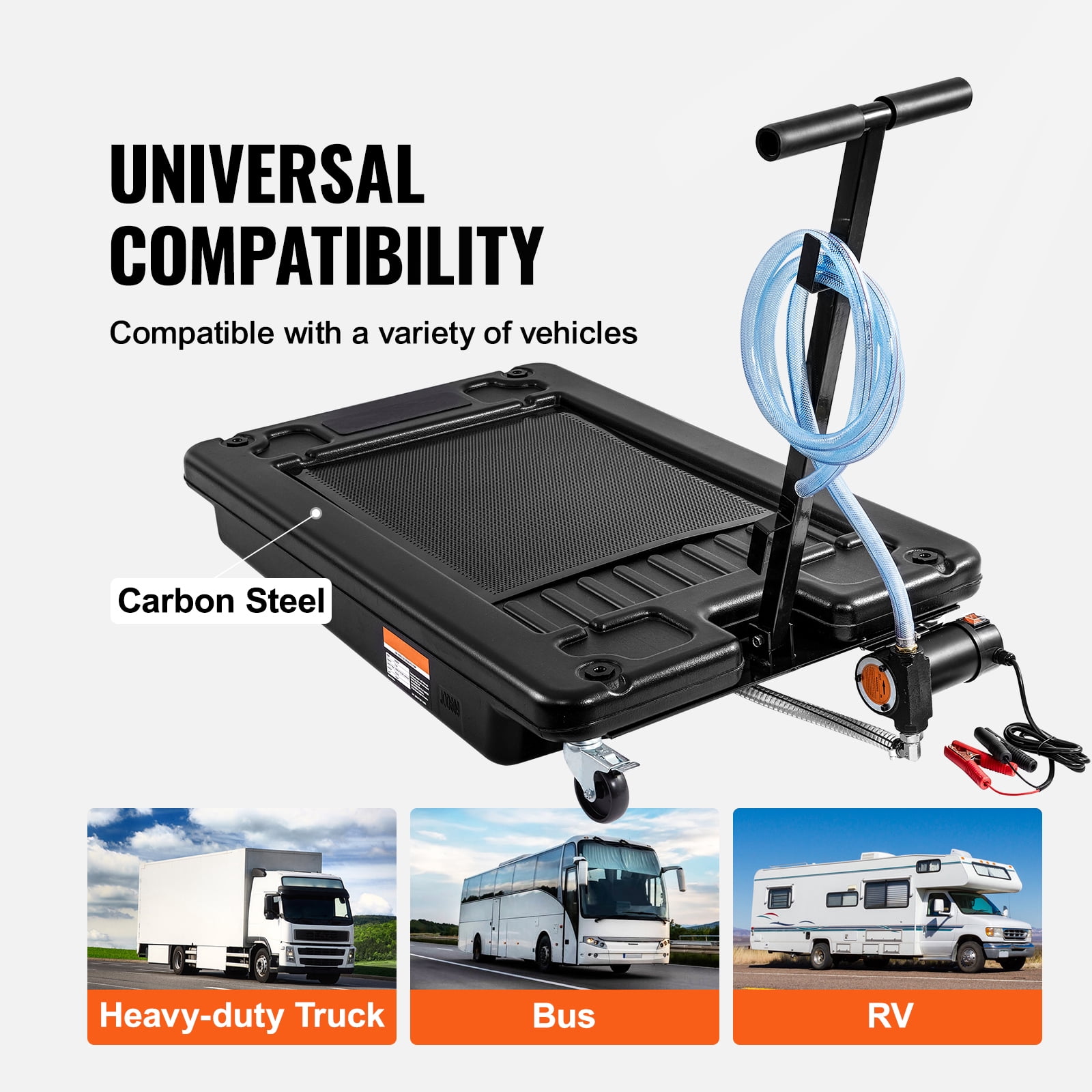 KFFKFF Low Profile Drain Pan 17 Gallon Drain Pan with 180 W Electric Pump
