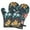 Pioneer Flower Floral-1, variant on Cute Oven Mitts,Pioneer Flower Floral Print Pattern Oven Mitt 2-Pack Set,Kitchen Gloves for Oven,Heat Resistant Oven Mitts 7.7"x12"