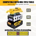 thumbnail image 4 of ELECMAPS 4-Pack 20V 8.0Ah Battery for DeWalt, Replacement for DCB200 DCB201 DCB206 DCB204 DCB208, Compatible with DeWalt 20V MAX Cordless Power Tools & Chargers, 4 of 8