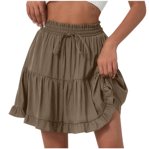 Cavosen Womens Skirts High Waist Mini Skirts Solid Short Skirts Elegant Cute Bussiness Office Formal Skirt