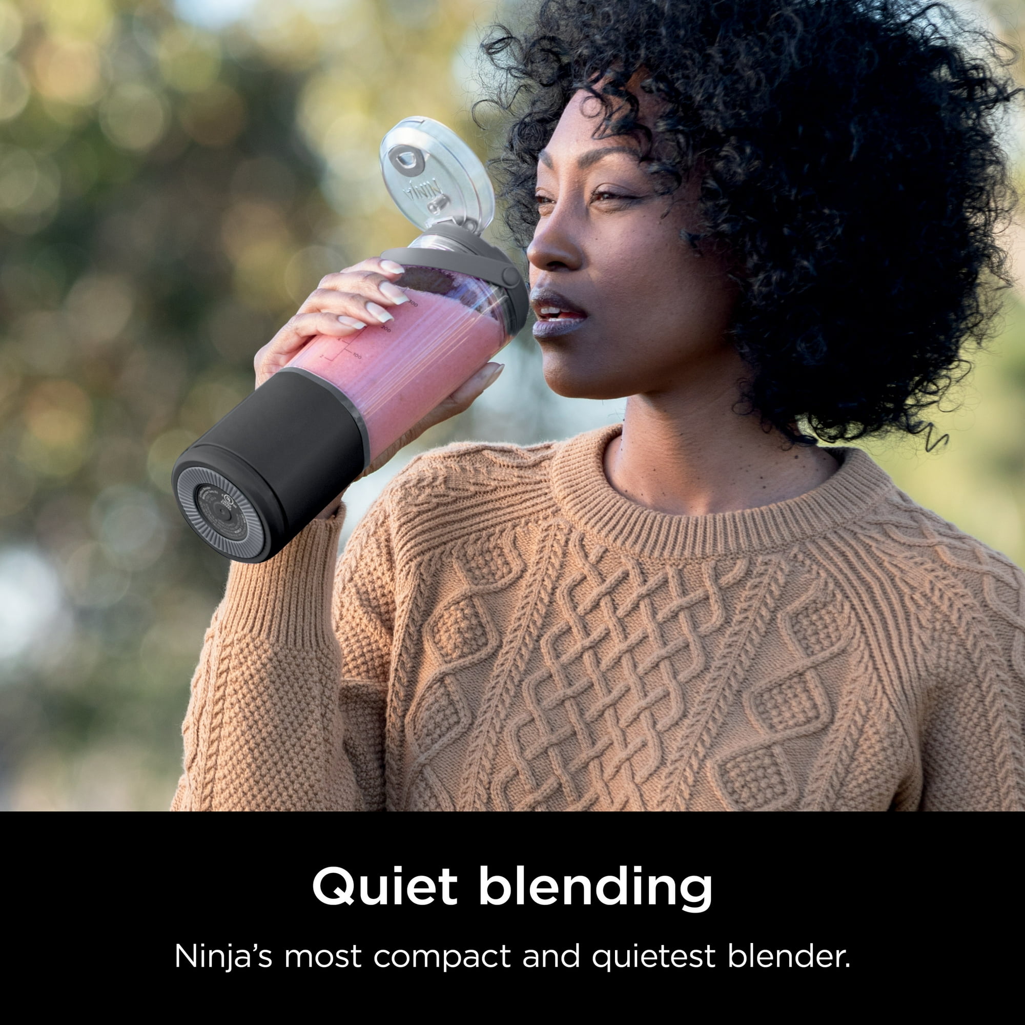 Ninja Blast 16 oz. Personal Portable Blender with Leak Proof Lid & Easy Sip Spout, Perfect for Smoothies, Black, BC100BK