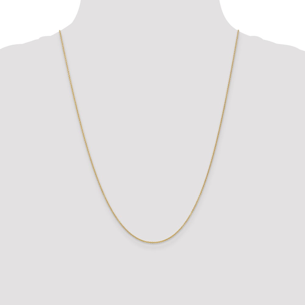 14K Yellow Gold 3-D Cruise Ship Pendant on an Adjustable 14K Yellow Gold Chain Necklace